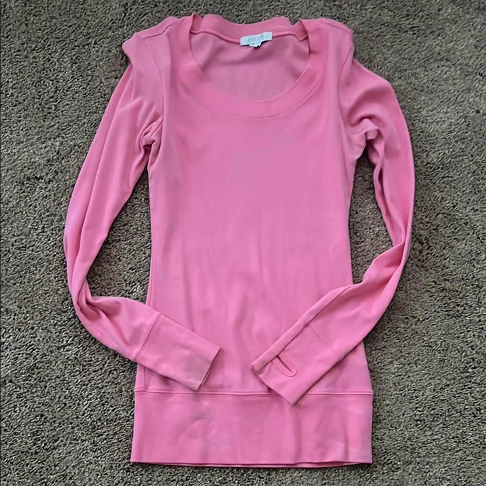 Women's Pink Long Sleeve Top